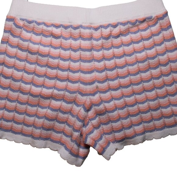 Calvin Klein Big Girls L 12/14 Brushed Waffle Shorts 🌈 Multicolor Knit Shorts - Picture 6 of 9